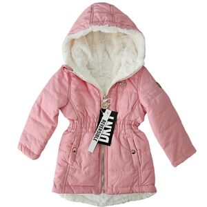 DKNY Reversible Faux Fur Hooded Jacket